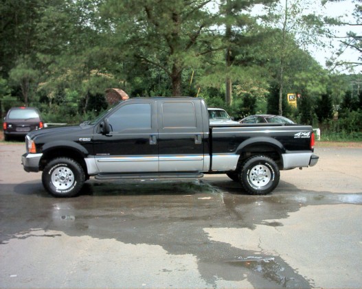 High mileage ford truck